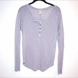 Grey Long sleeved Henley